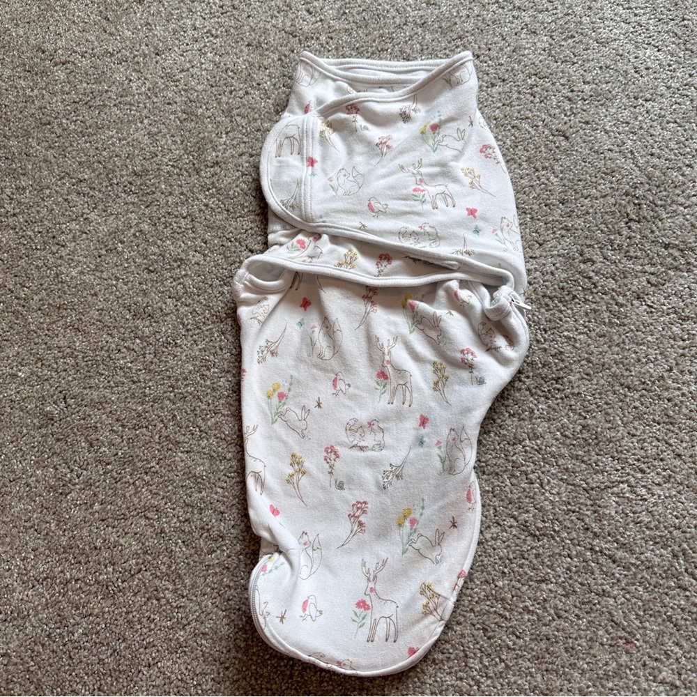ADEN + ANAIS Swaddle Essentials Wrap Cotton Knit Floral Sleep Sack 0-3 Months